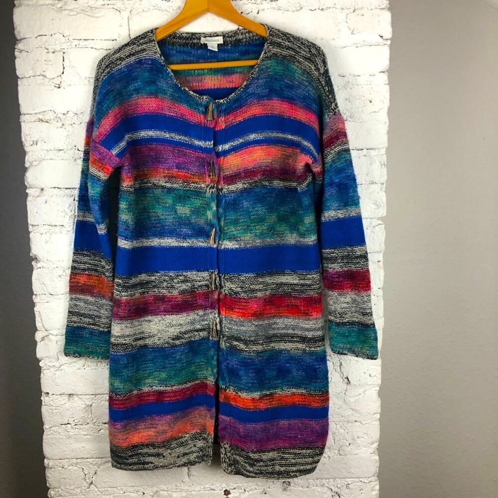 Sundance Multicolored Striped Artist’s Wool Blend… - image 1